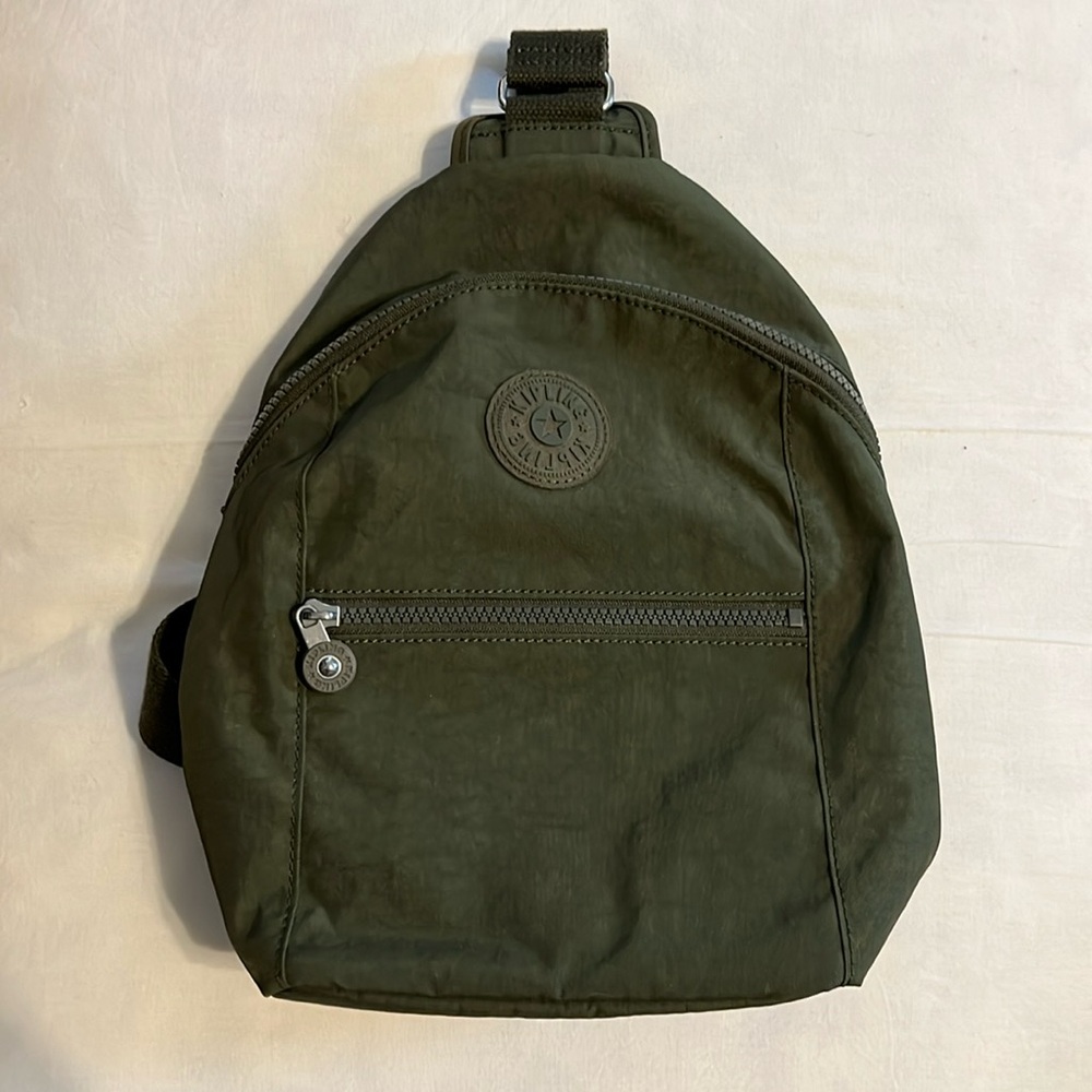 Kipling - Bente Backpack Sling - Jaded Green Tonal